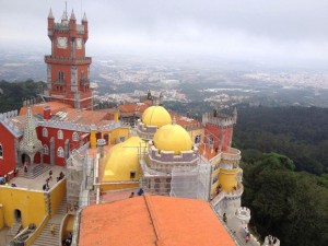 Pintura das fachadas do Palácio da Pena em Sintra